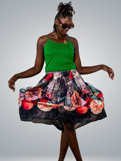 The Innovators Closet Round Skirt - Floral - Shopzetu