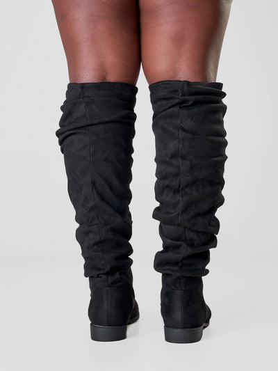 Be Unique Asos Statement Boot - Black