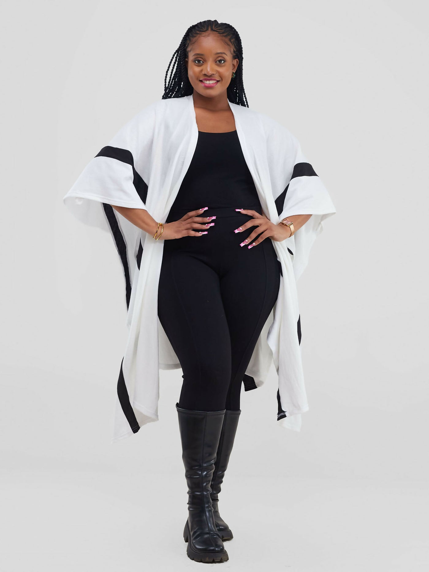 Nika Bonica Penny Poncho - White