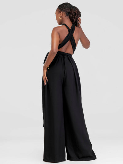 African Yuva Juba Infinity Jumpsuit - Black