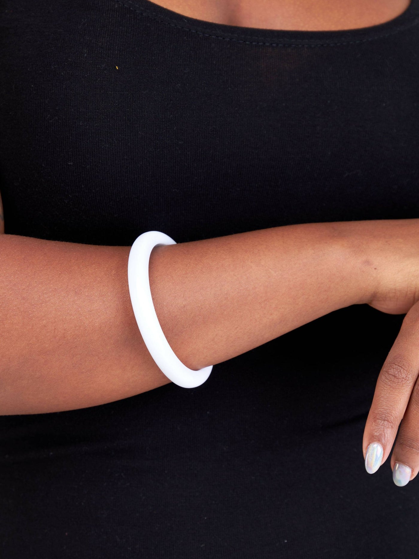 Bliss Jewellery Chic Bracelet - White - Shopzetu