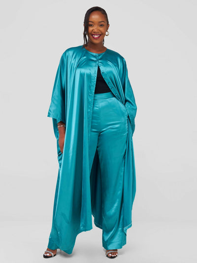 Nefpatra Africa Andy Kimono Set - Turquoise - Shopzetu