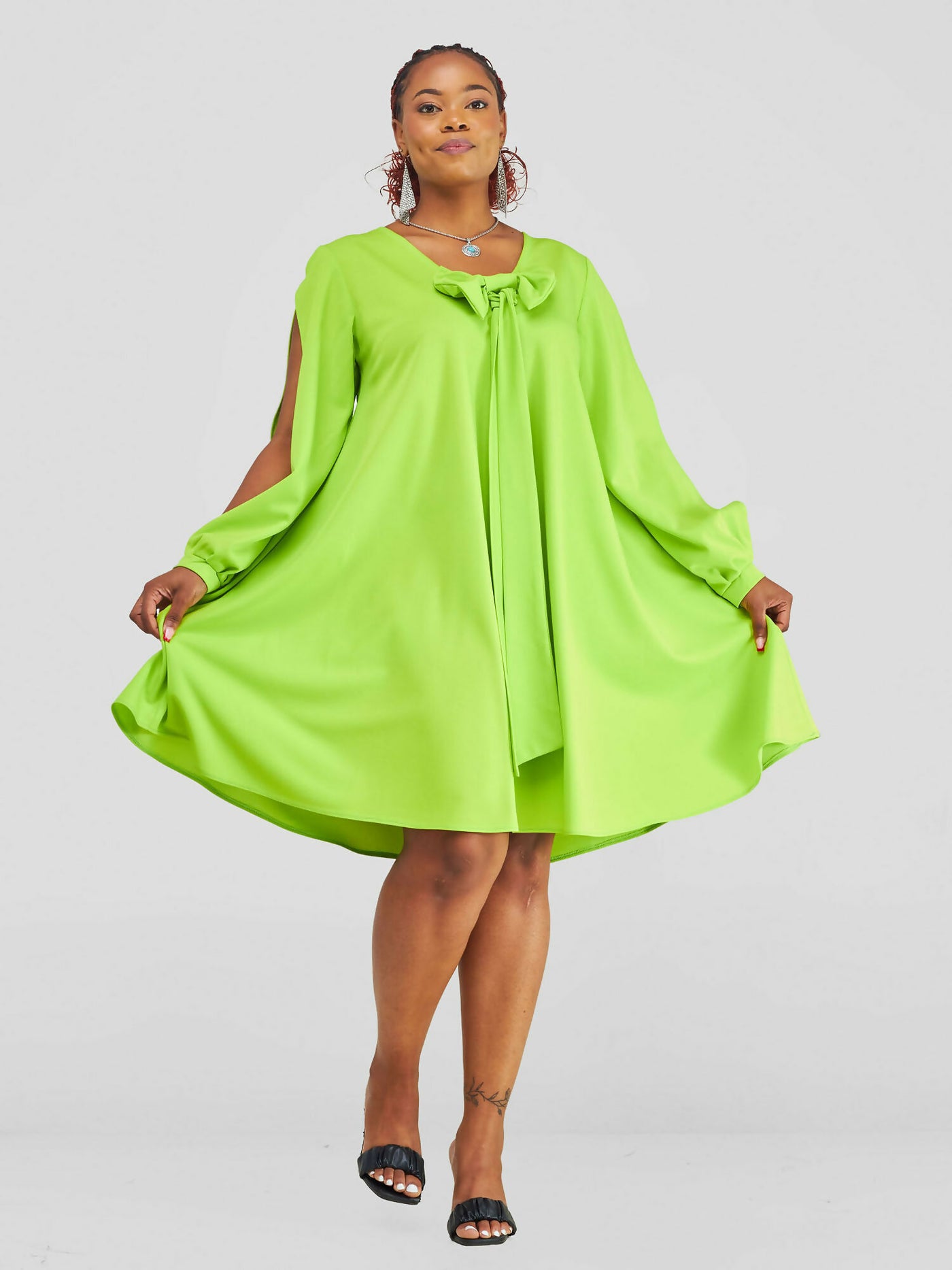 Mariste Luku Shift Dress - Luminous Green