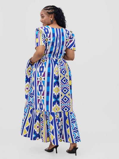 Zahara Maxi Dress - Blue - Shopzetu