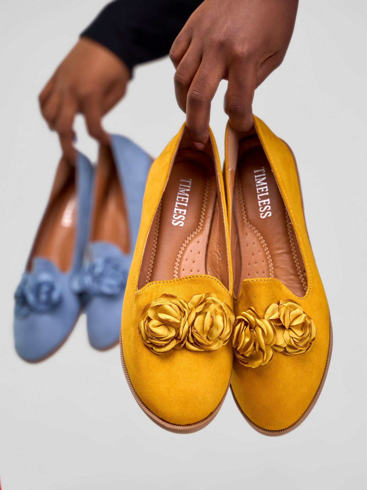 Be Unique Timeless Flowerhead Loafers- Mustard / Yellow
