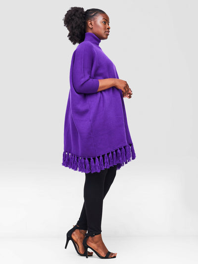 Anel's Knitwear Salsa Dress – Purple