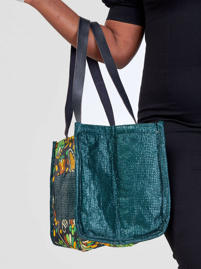 Jute Tote Bag - Green