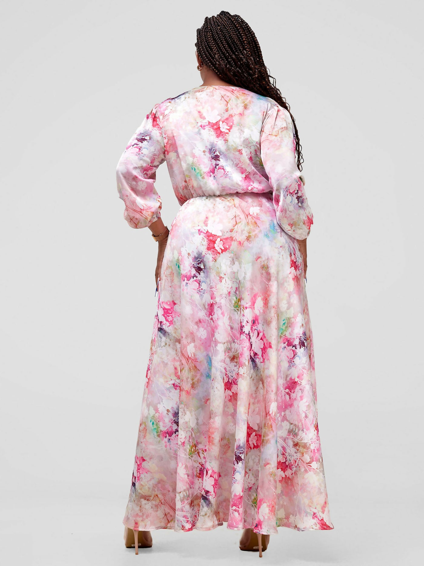 Kakiba Collections Katanu Summer Dress - Pink / green