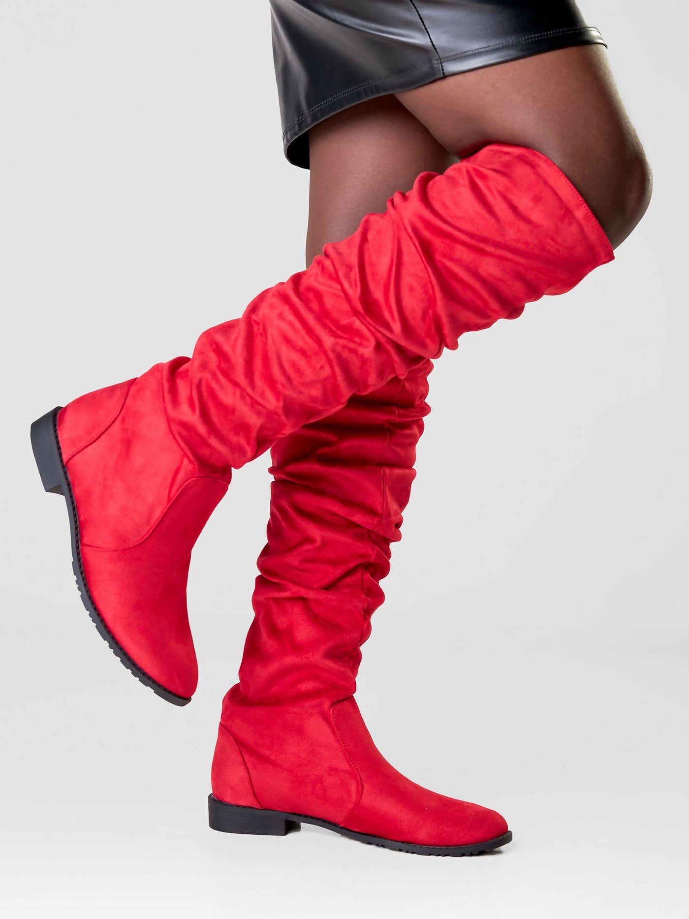 Be Unique Asos Statement Boot - Red