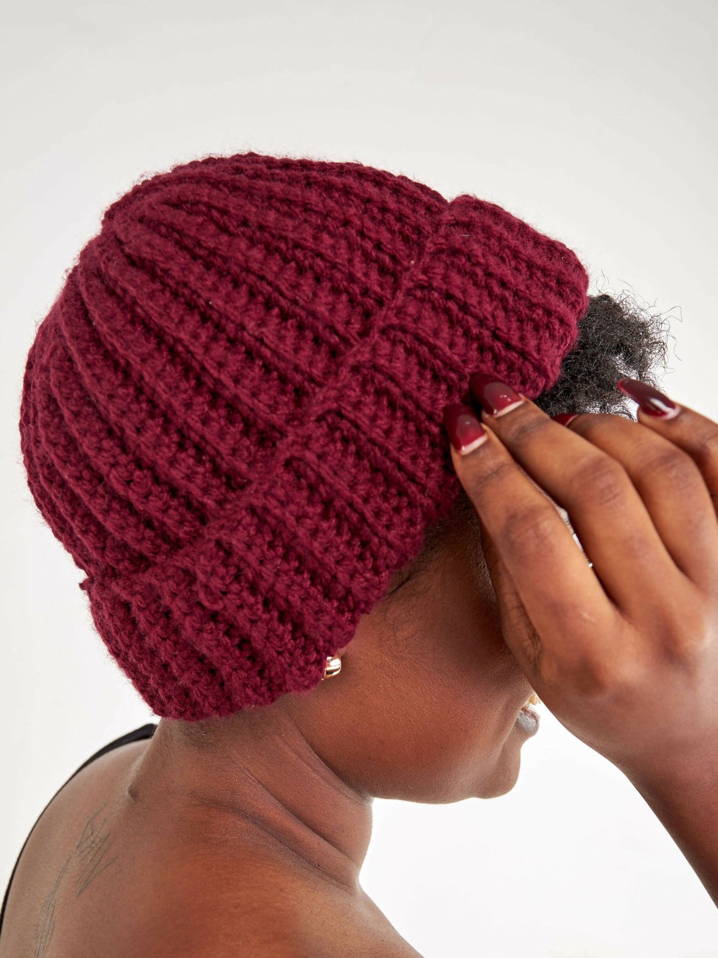 Infy Knit Wear Beanies - Maroon - Shopzetu