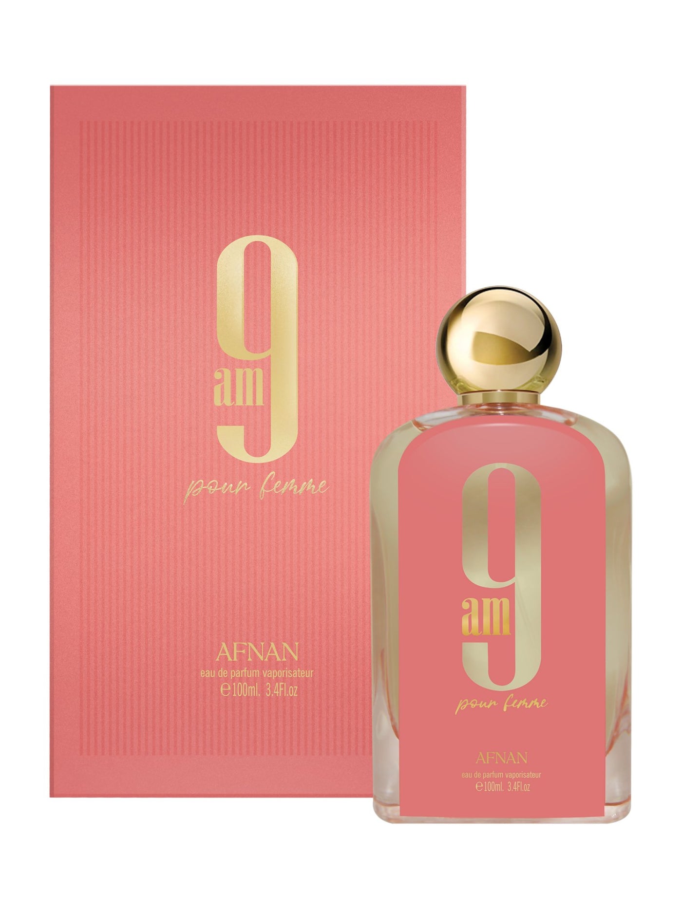 Feelnzuri Afnan 9 AM Femme EDP 100ML - Pink Bottle - Shopzetu