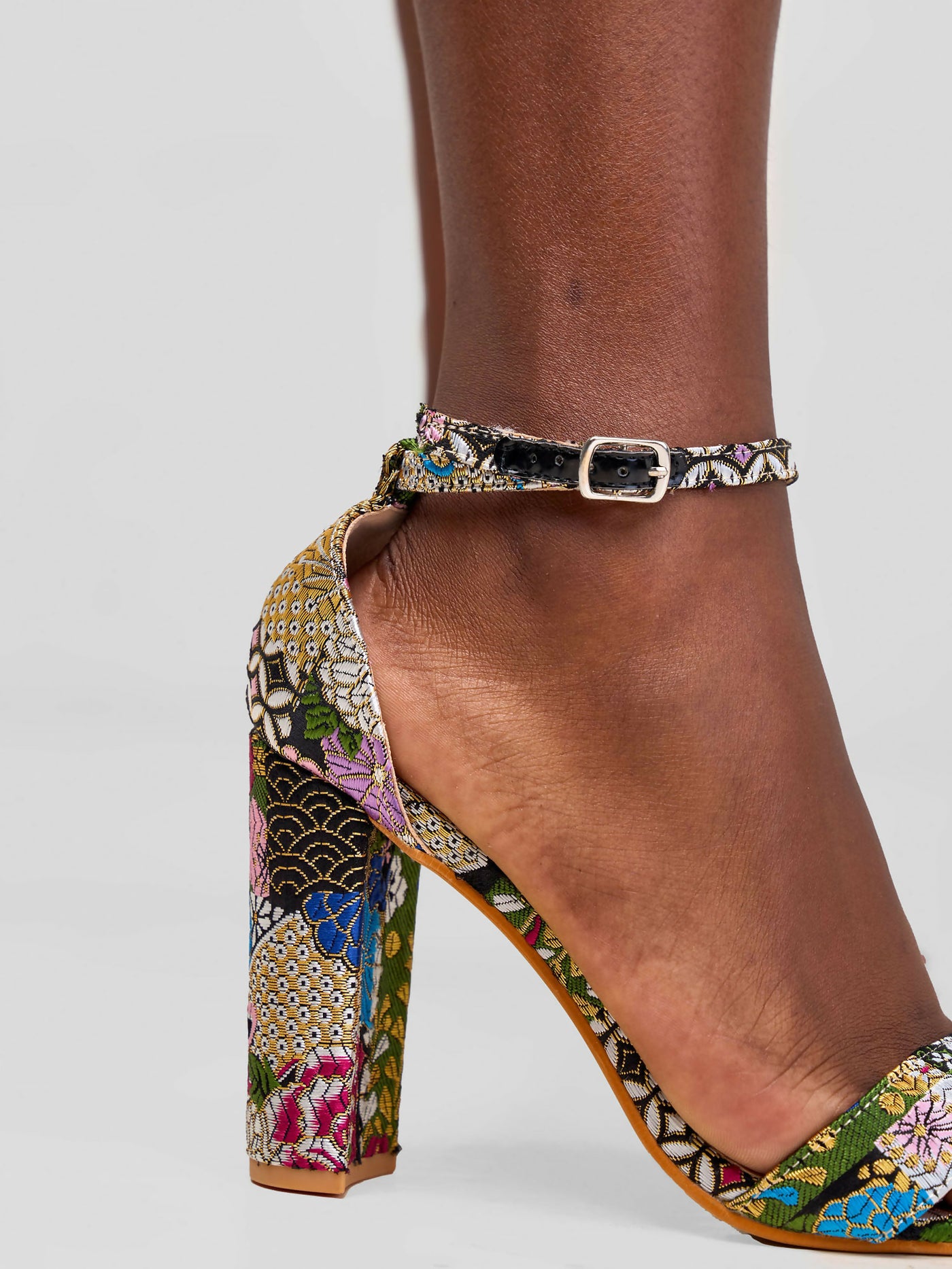 Be Unique Chunky Heel - Multi-colored