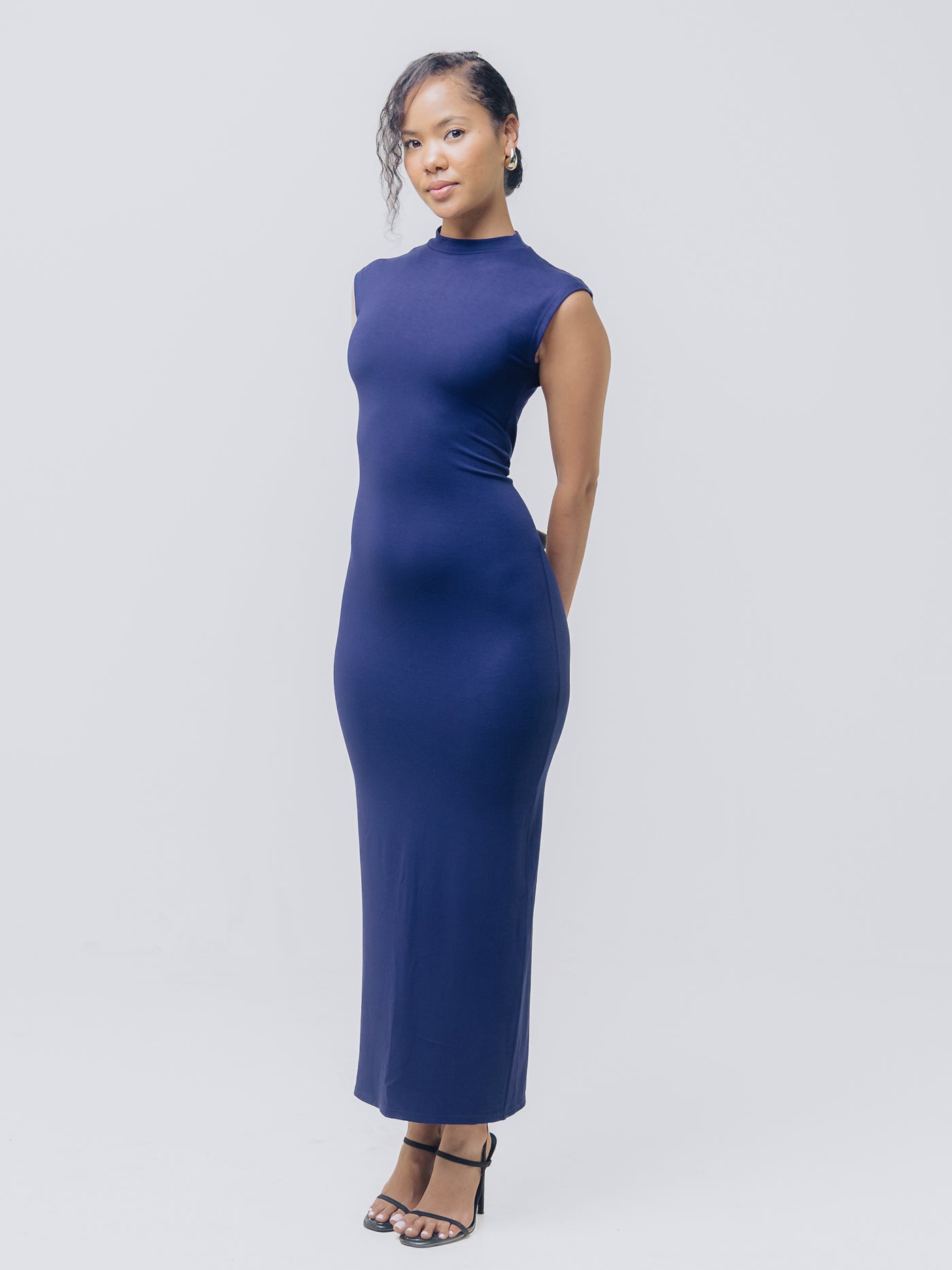 This Is Essential Midi Dress - Navy Blue