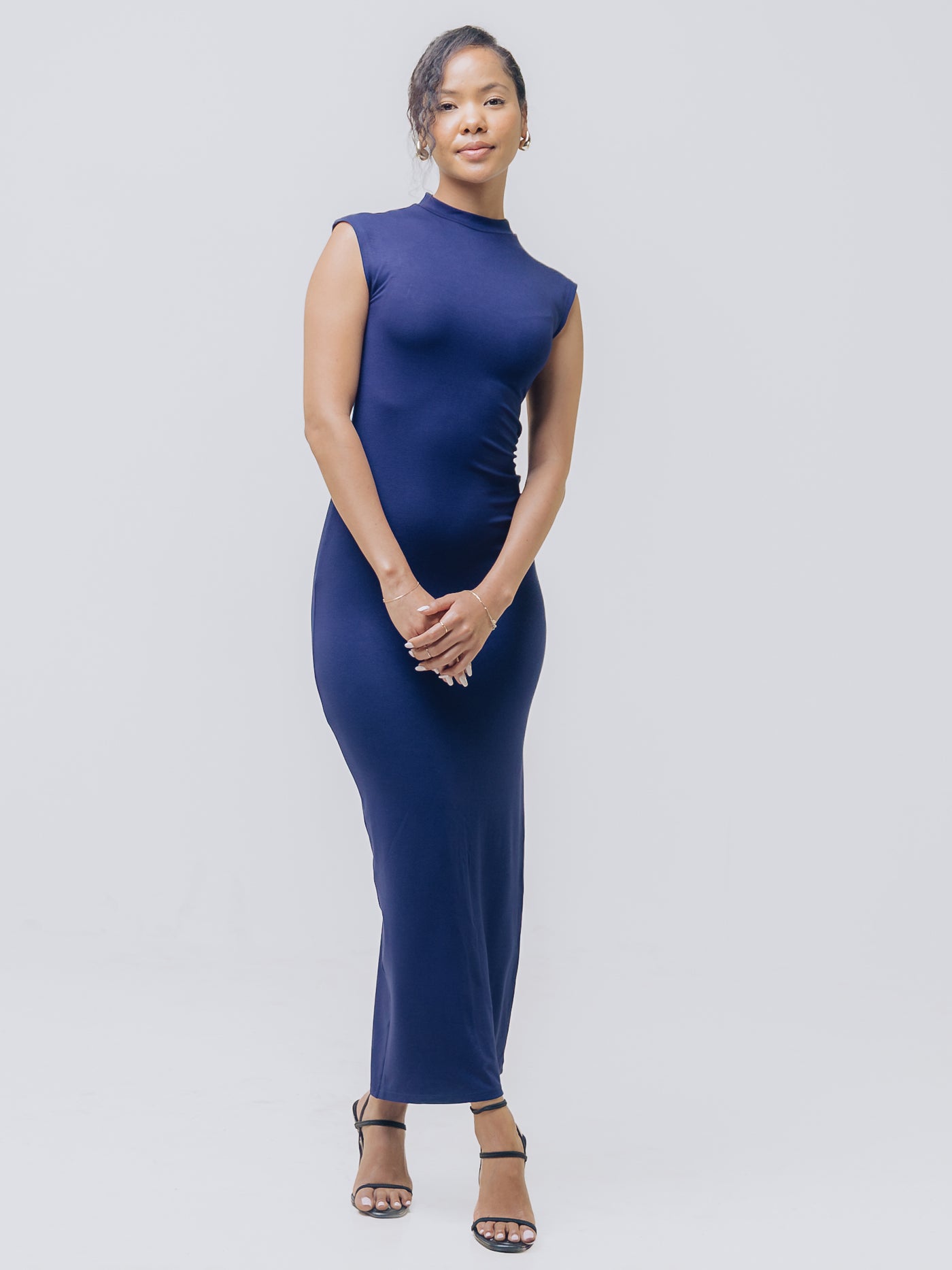 This Is Essential Midi Dress - Navy Blue