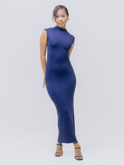 This Is Essential Midi Dress - Navy Blue