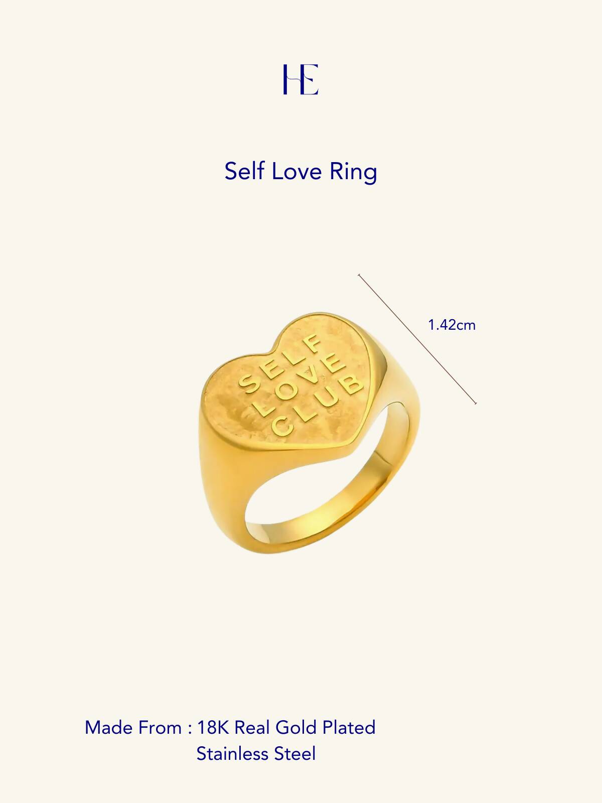 Her Essence Self Love Ring - Gold - Shopzetu