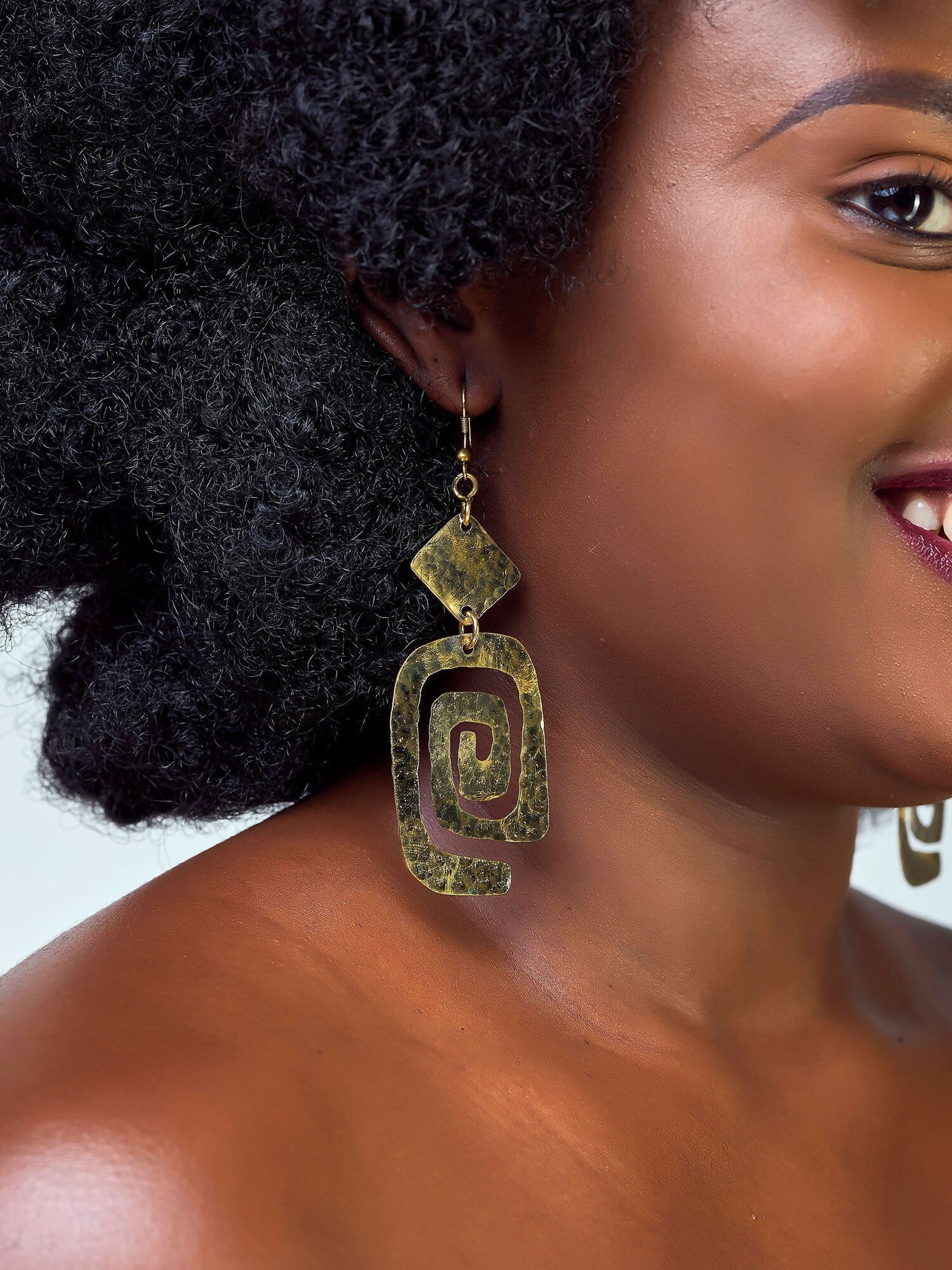 Kijivu Creatives Zingile Earring - Brass