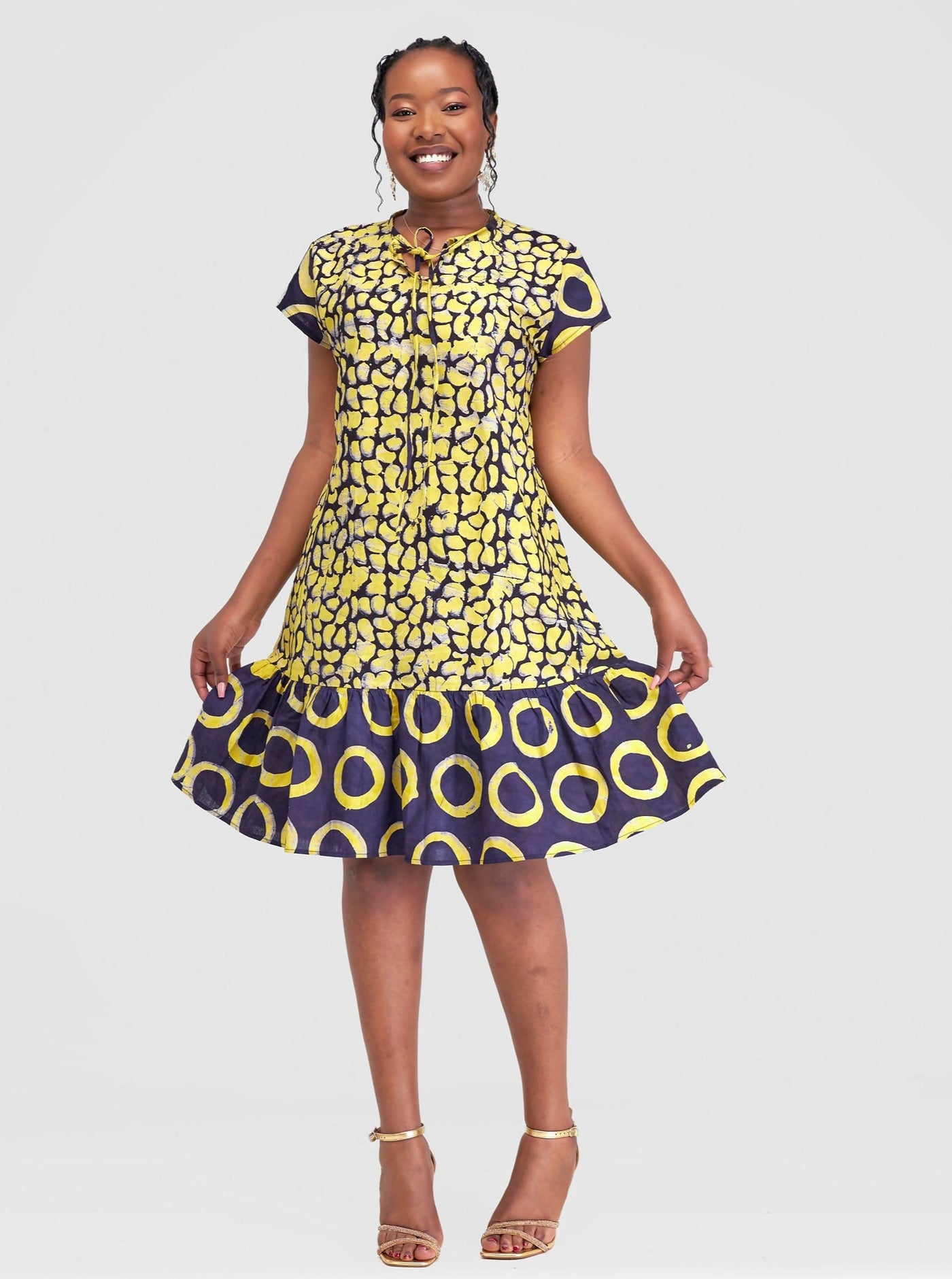 The Fashion Frenzy Duara Dress - Yellow