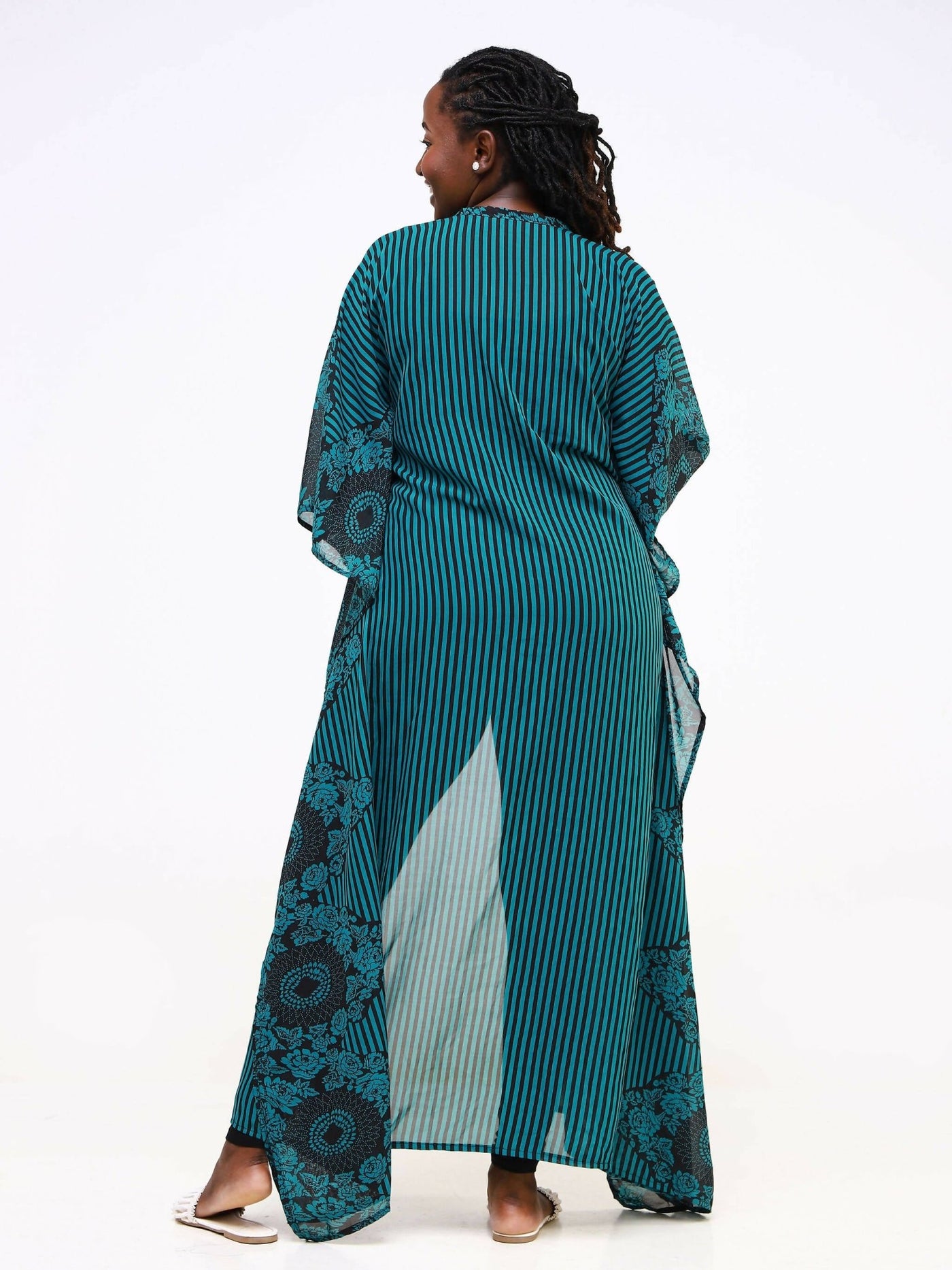 Shazi Afrika Pambo Kimono6 - Green - Shopzetu