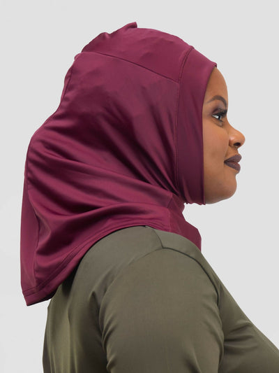 Modest Workout Sports Hijab - Maroon - Shopzetu