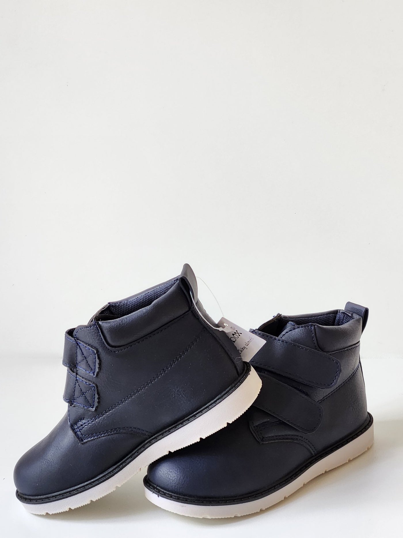 Boys Hi - Top Ankle Boots - Navy Blue - Shopzetu