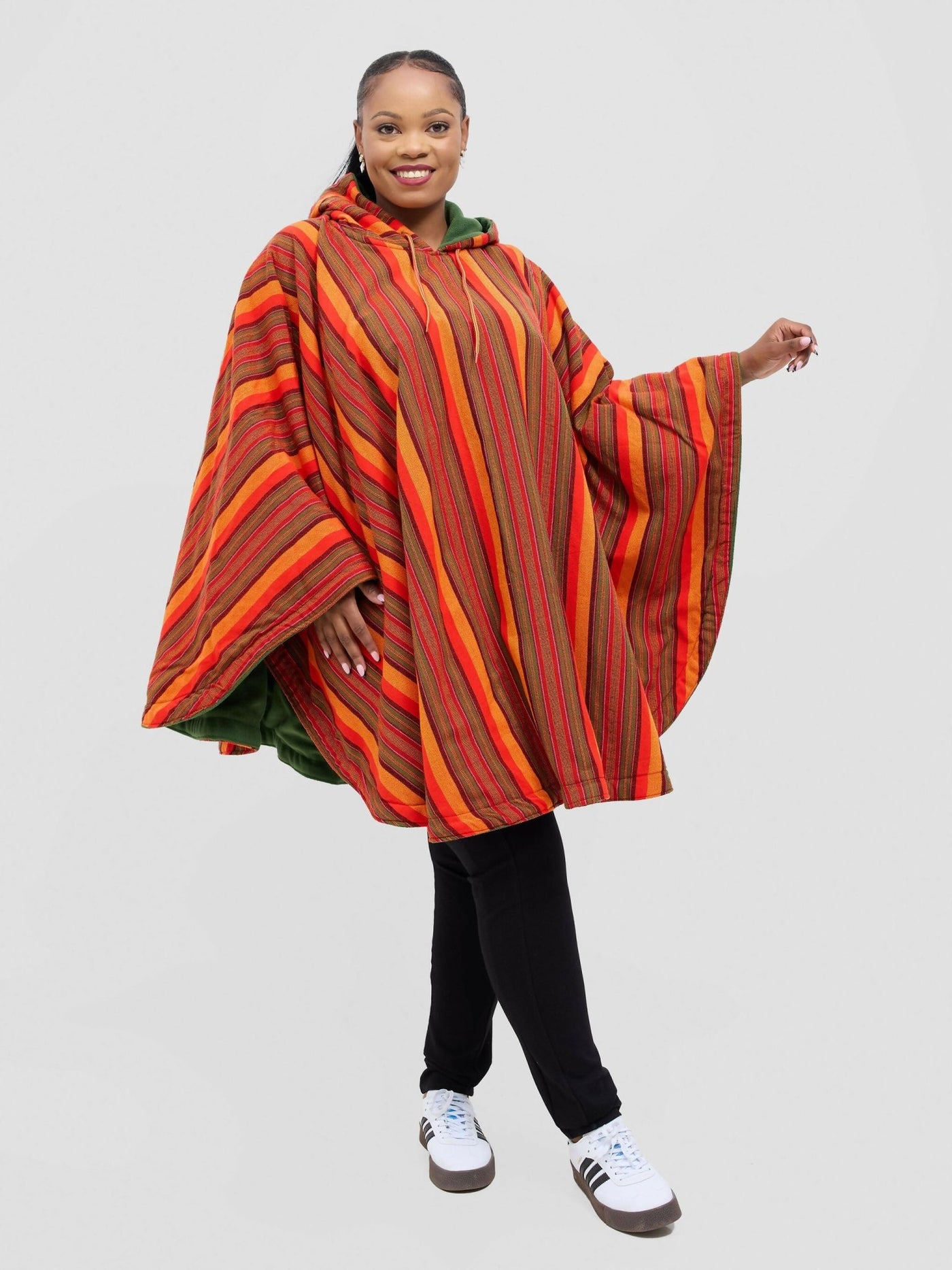 Solar Poncho - Orange / Red - Shopzetu