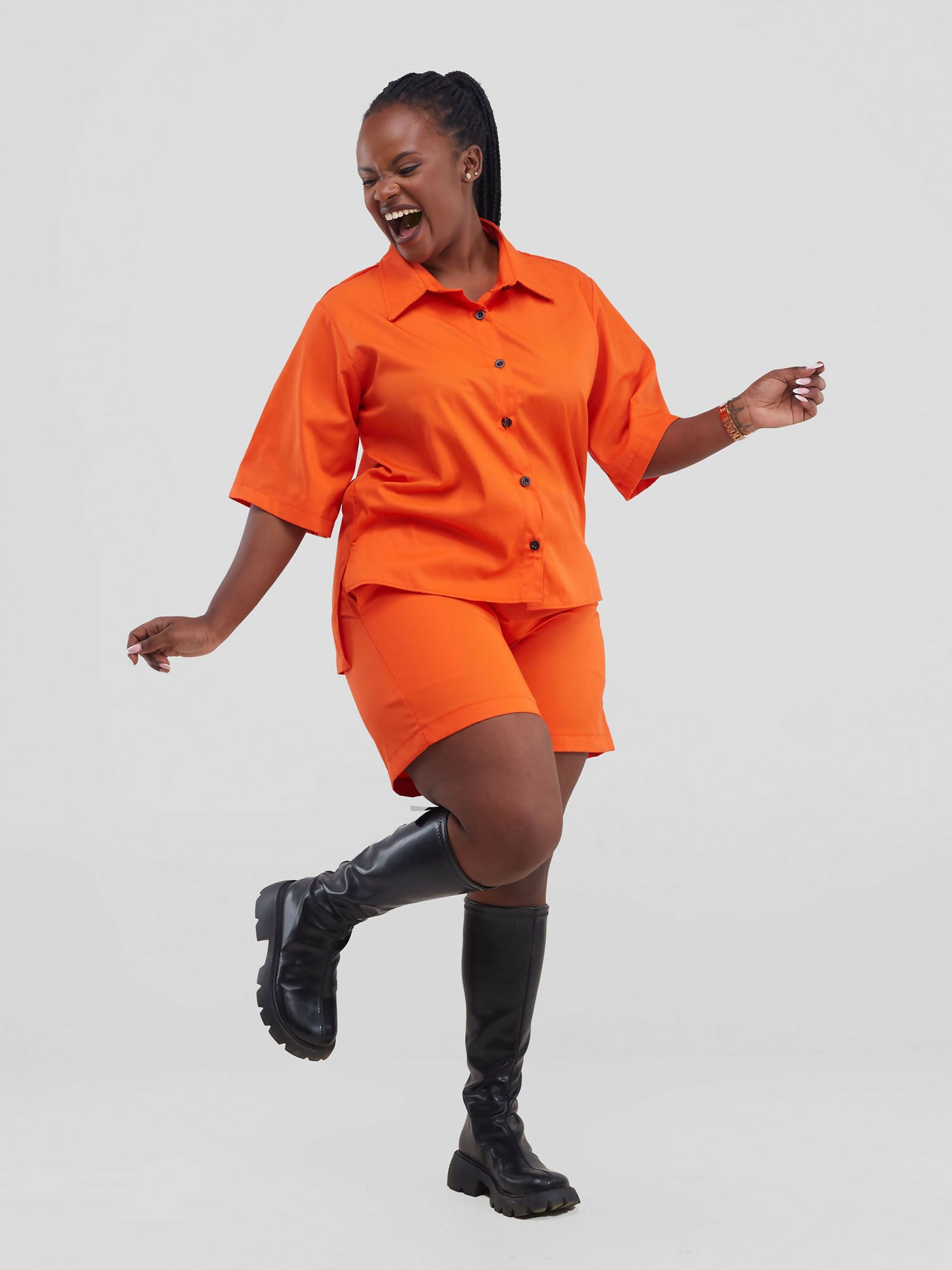 Lizola Kelly 2Pc Set - Orange - Shopzetu