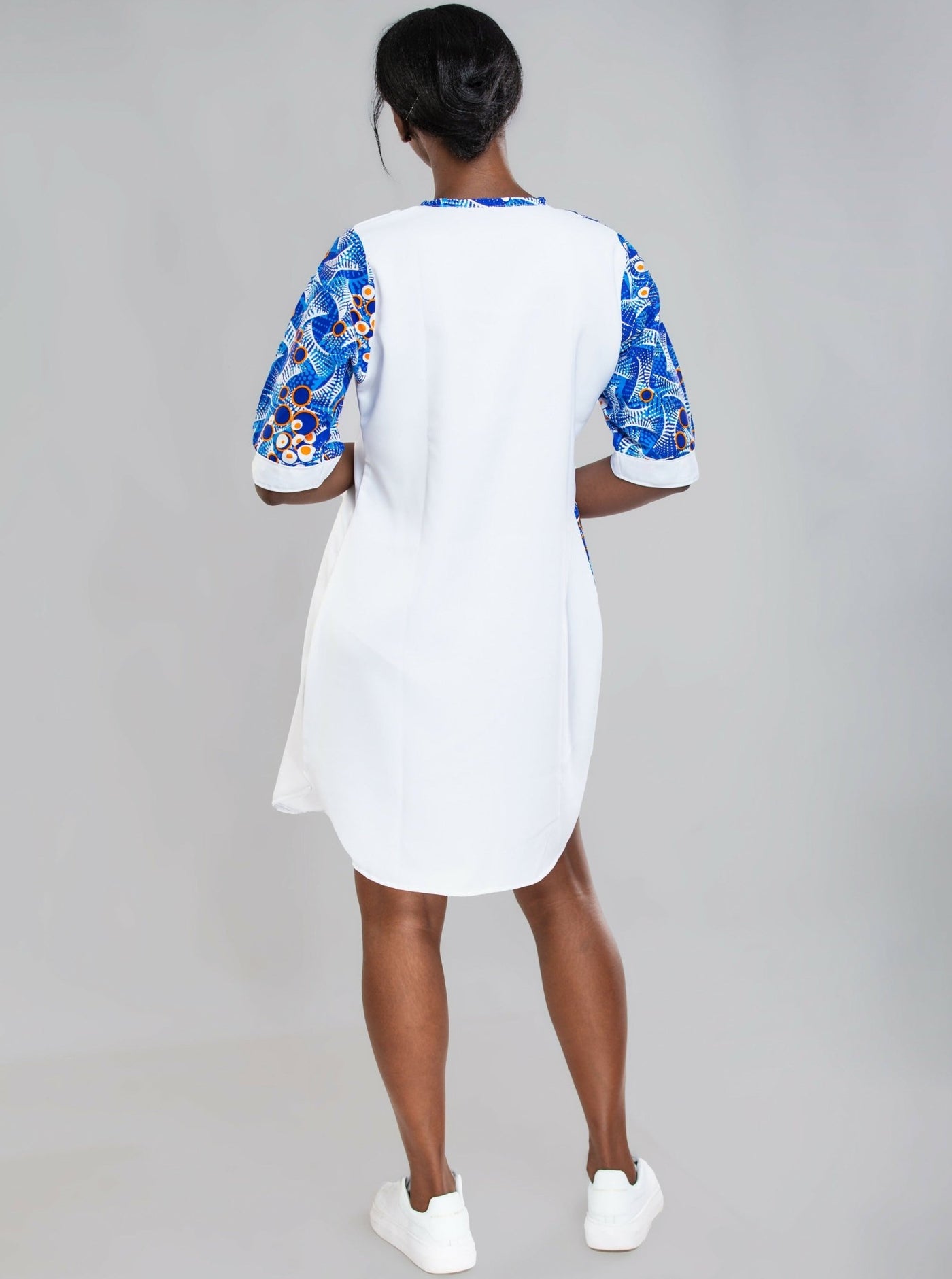 Da'joy Fashions Rochester Shirt Dress - White - Shopzetu