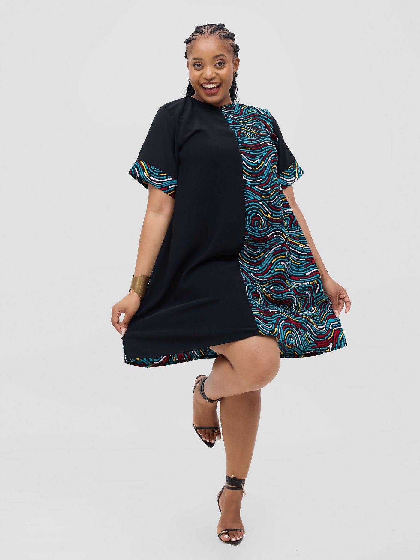 Lenana Shift Dress - African Print - Shopzetu