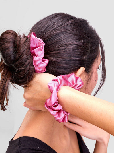 Bliss Jewelry Scrunchies - Pink - Shopzetu