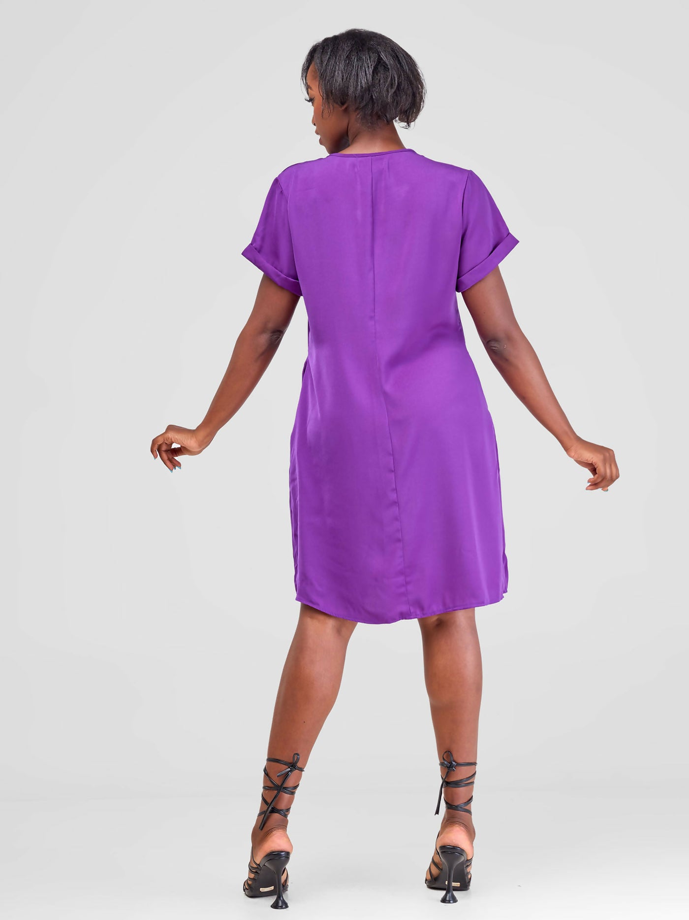 Lizola Cebbie Shift Dress - Purple - Shopzetu