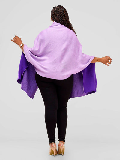 Anel's Knitwear Stunner Poncho - Lilac Purple