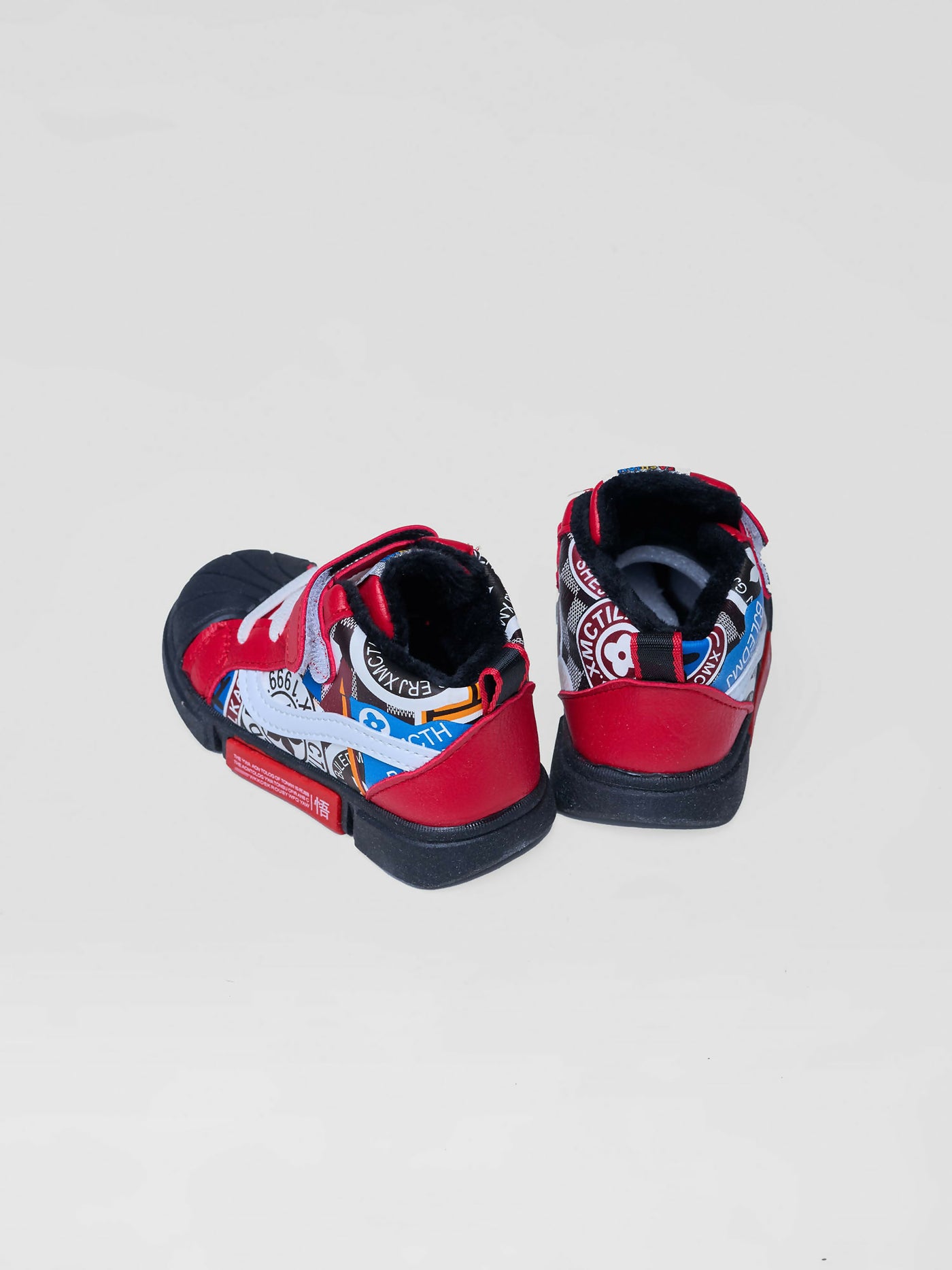 Baby Shoes Chateau Raffiti Sneakers - Red / Black