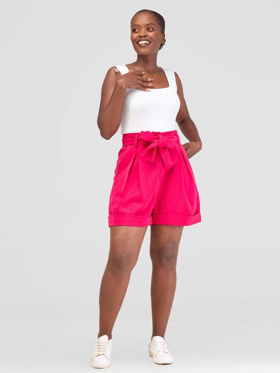 Merli Africa Turn Up Short - Pink - Shopzetu