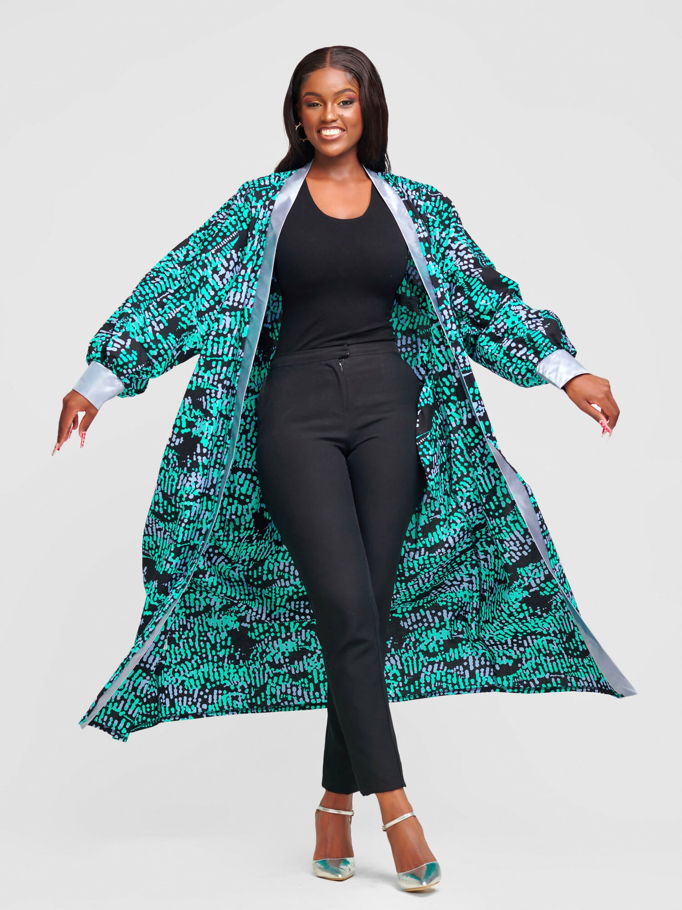 Halima Ankara Balloon Sleeve Kimono (3)