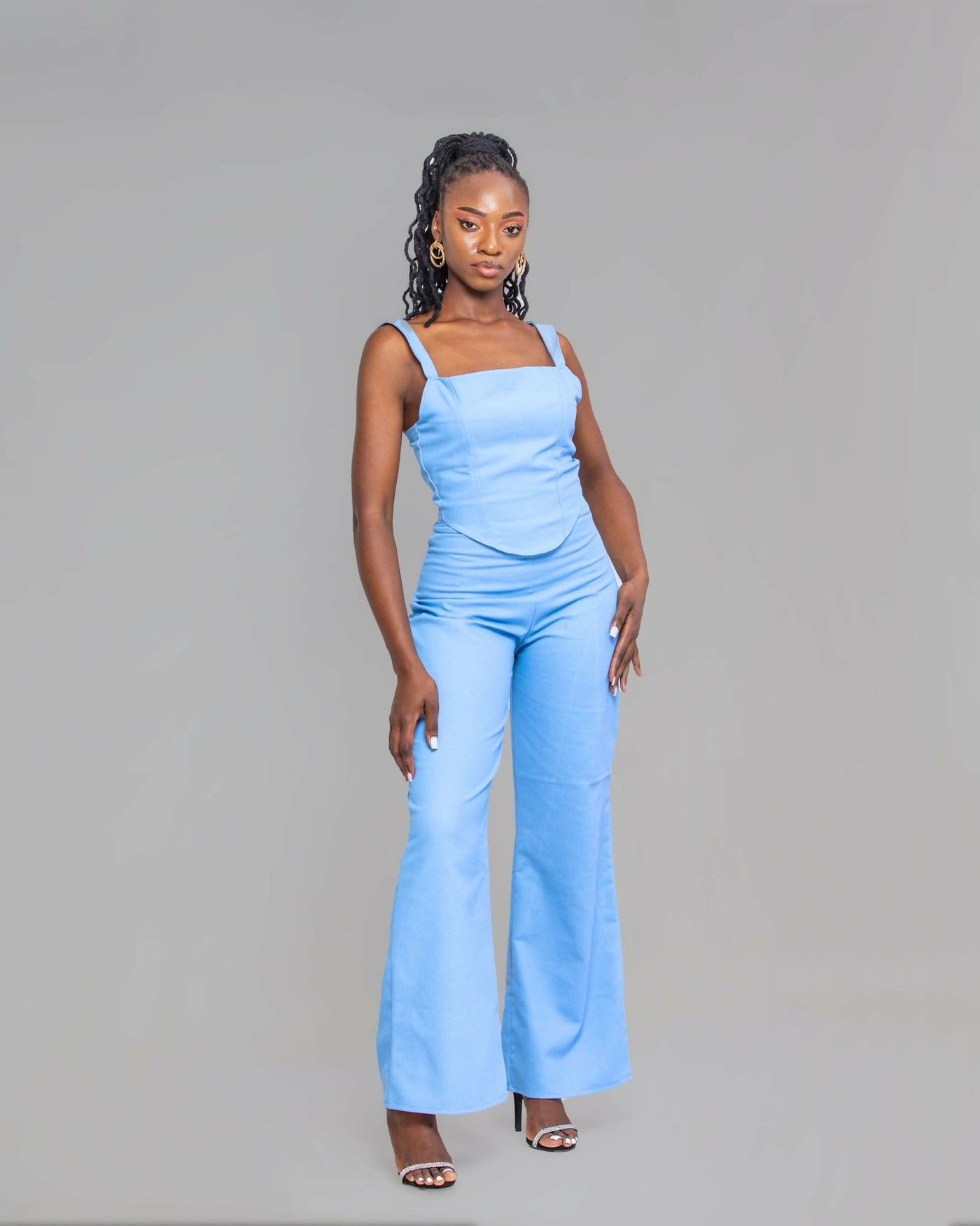 Bliss Pant Set - Blue - Shopzetu