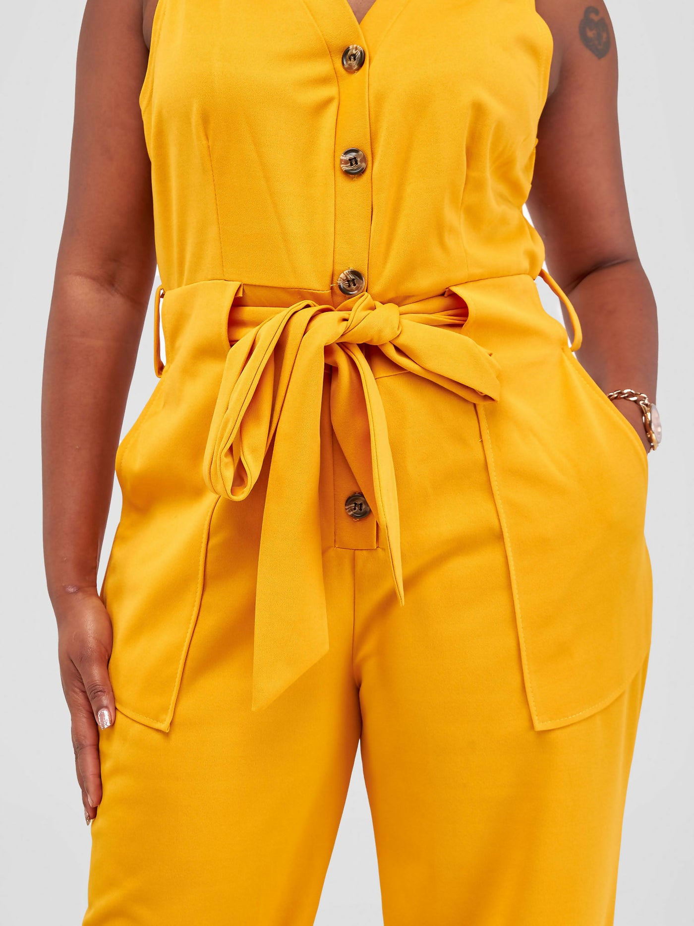 Salok Havilah Wear Zora Jumpsuit - Mustard