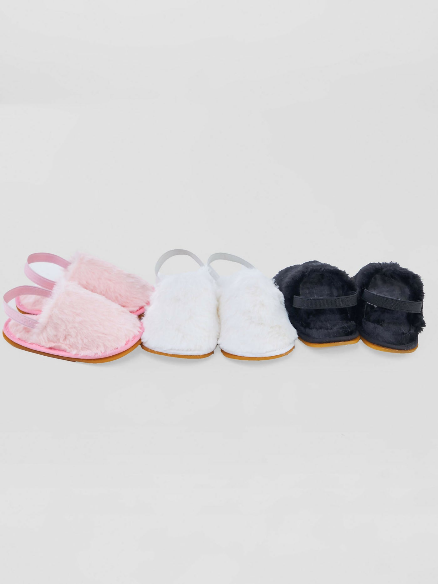 Baby Shoes Chateau Princess Fur Sandal - White