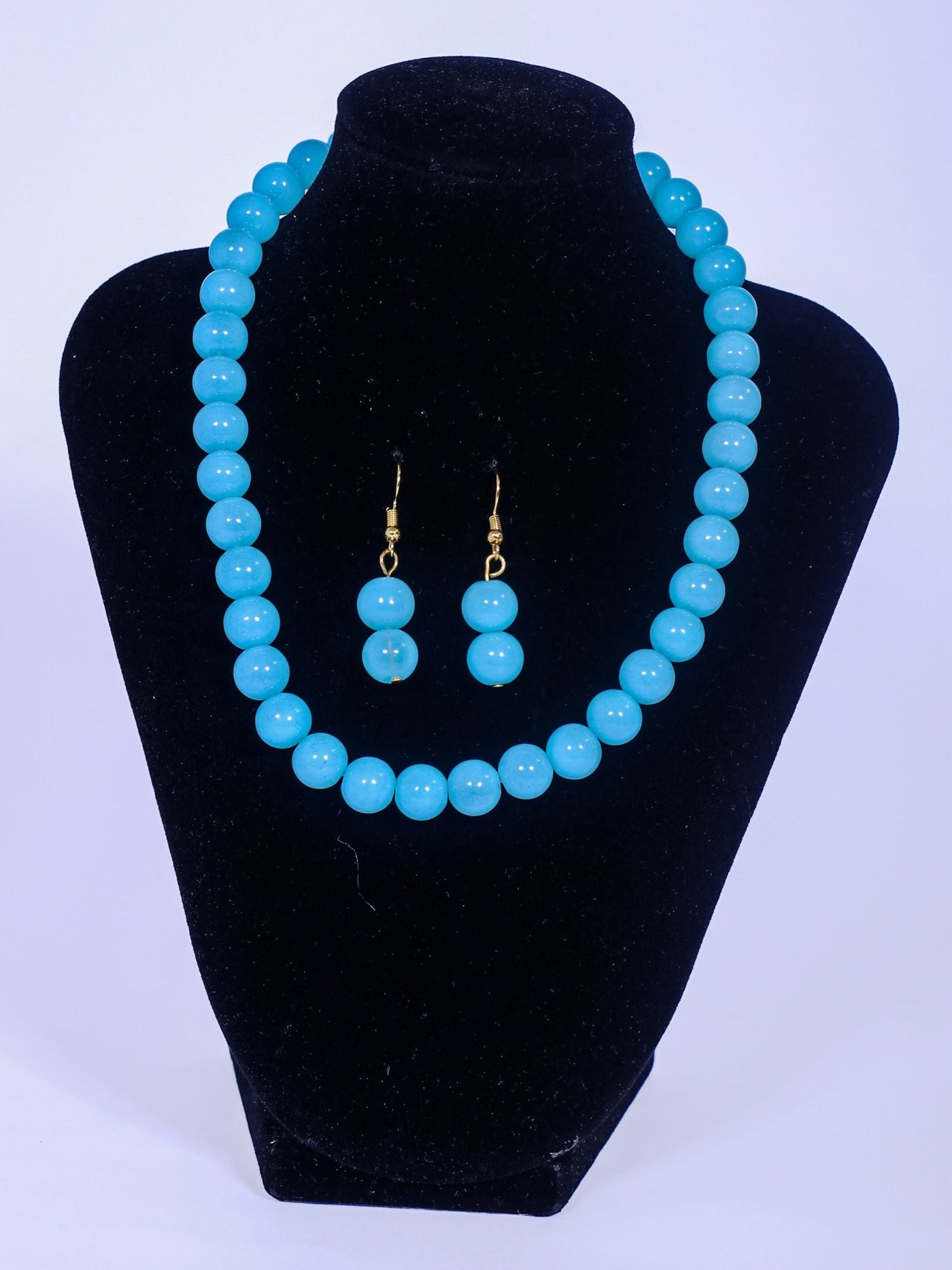 Klewisia Closet Shiny Pearls Necklace - Blue - Shopzetu