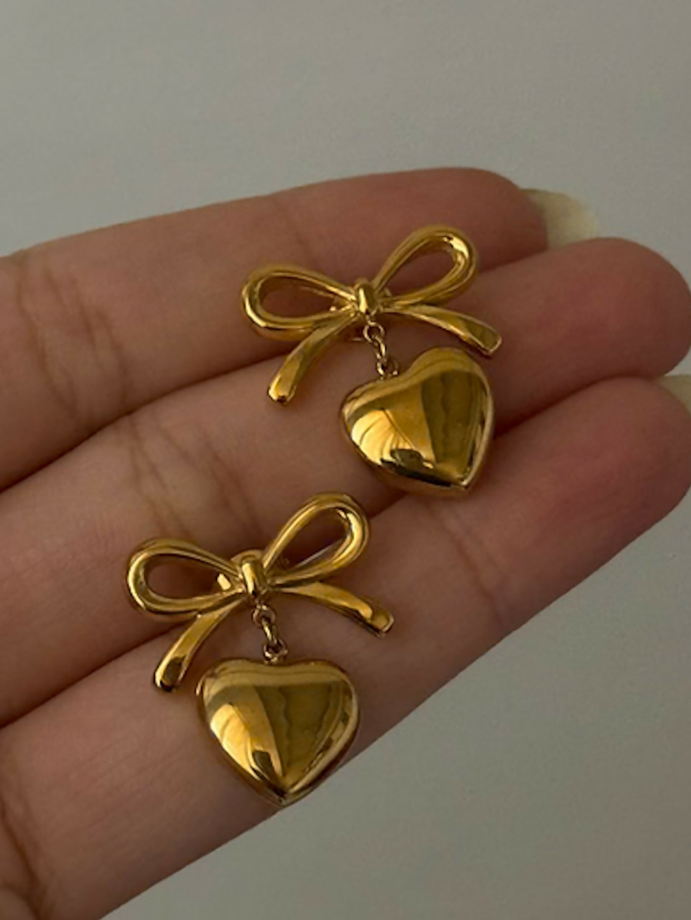 Her Essence Non Tarnish Bow Affair Earring - Gold - Shopzetu