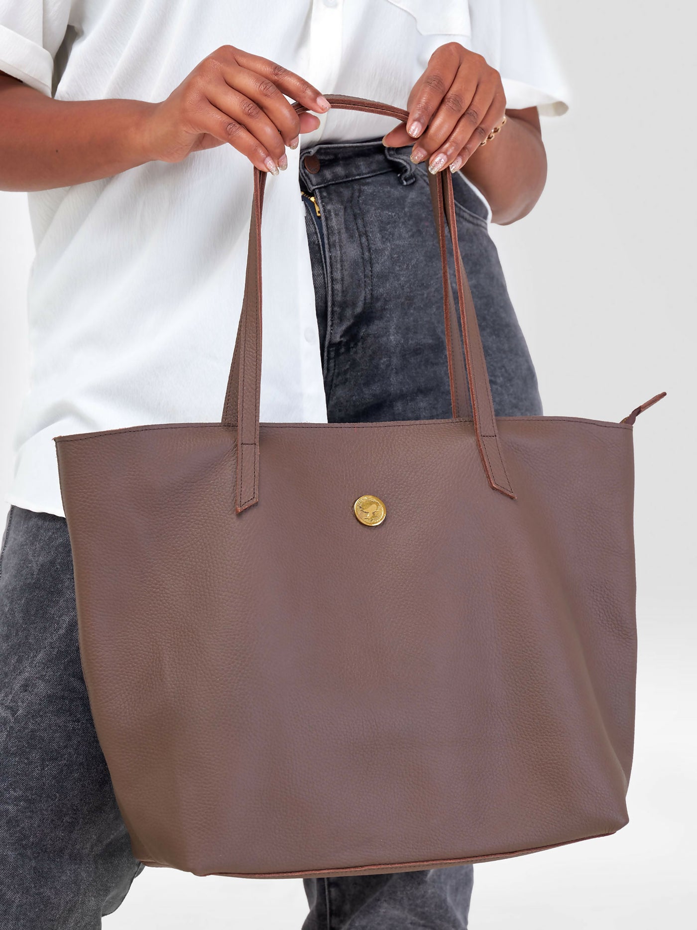 Eden Leather Marula Tote Bag - Classic Brown