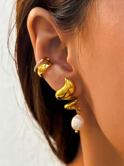 Her Essence Soleil Ear Cuff - Gold - Shopzetu