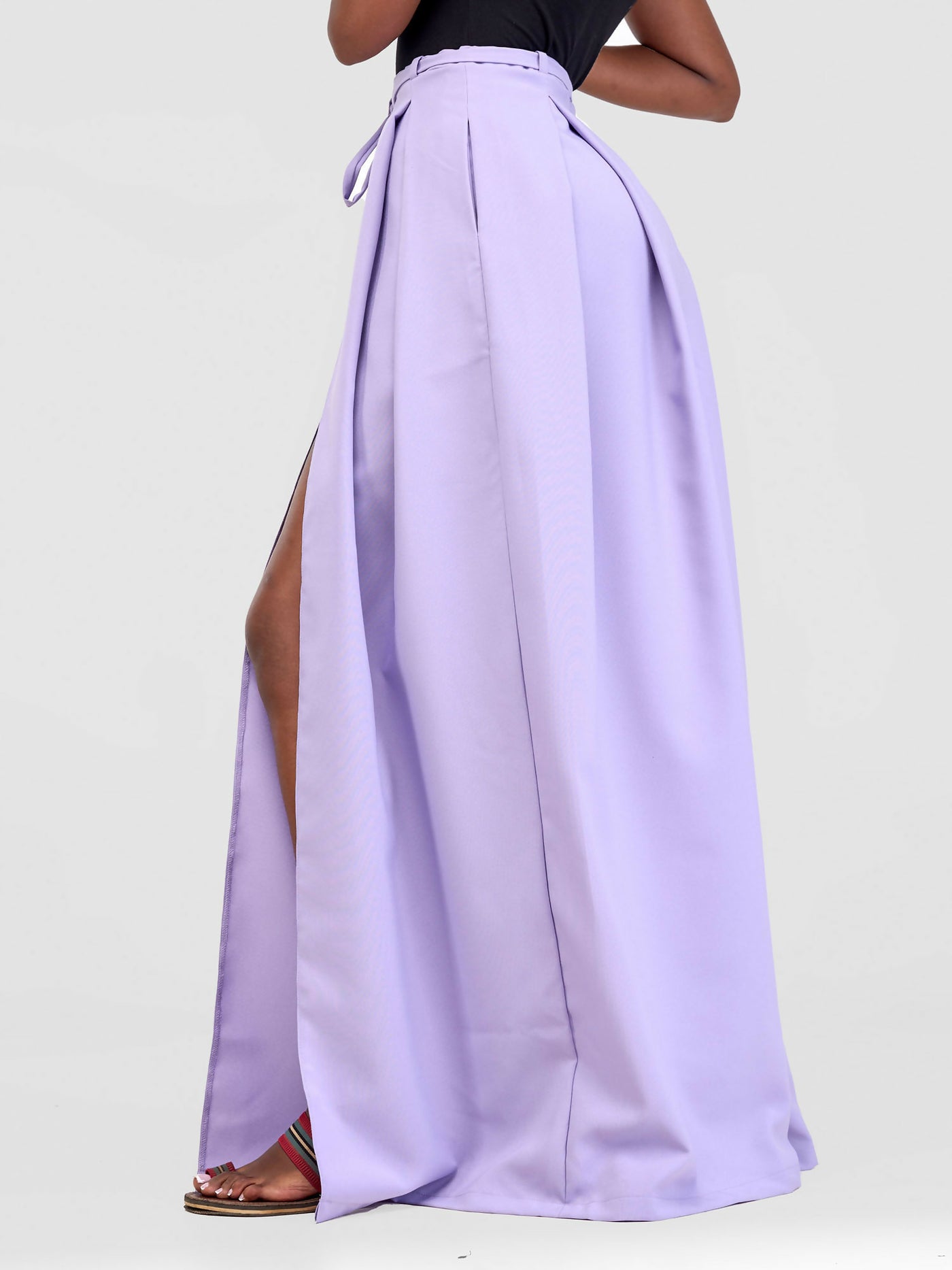 African Yuva Tausi Palazzo Pants - Lilac