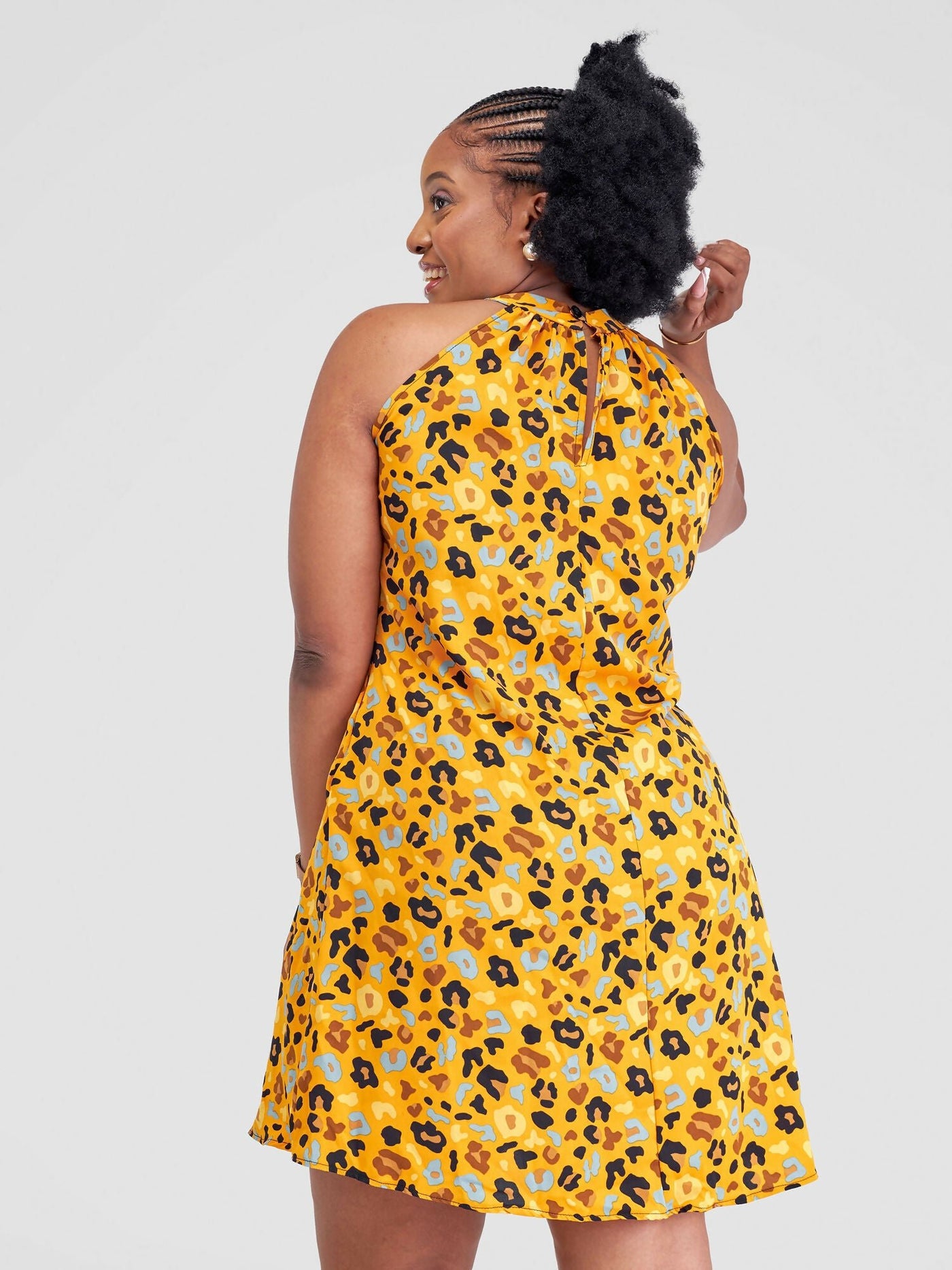 Lizola Bella Shift Dress - Mustard - Shopzetu