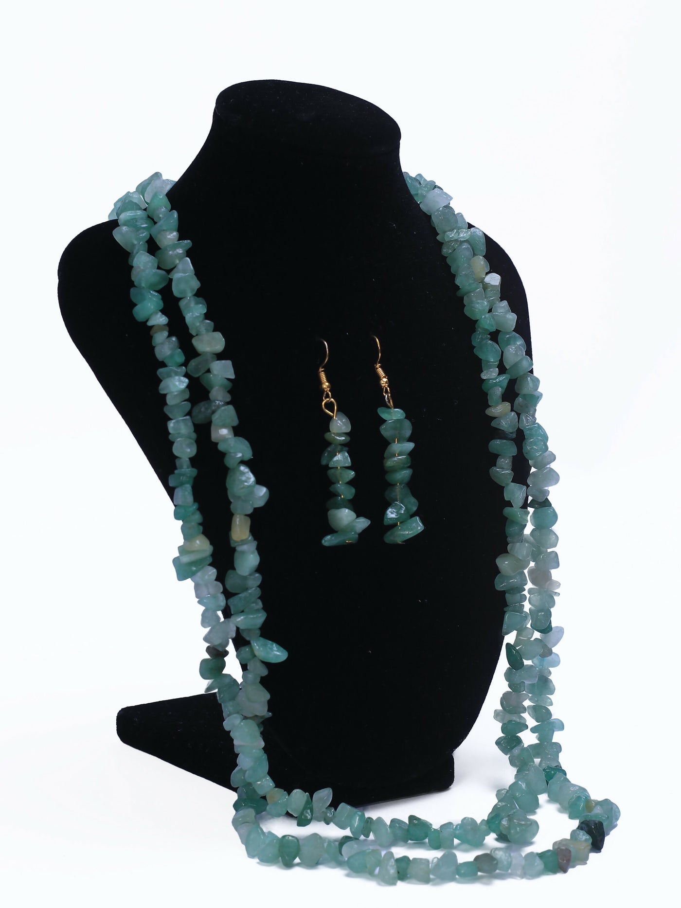 Klewisia Closet Double Layered Ceramic Beads Jewellery Set - Green