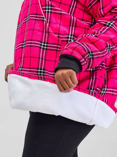 Bhoodie Oversized Wearable Blanket Hoodie - Pink - Shopzetu
