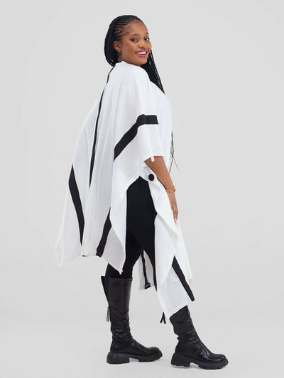 Nika Bonica Penny Poncho - White