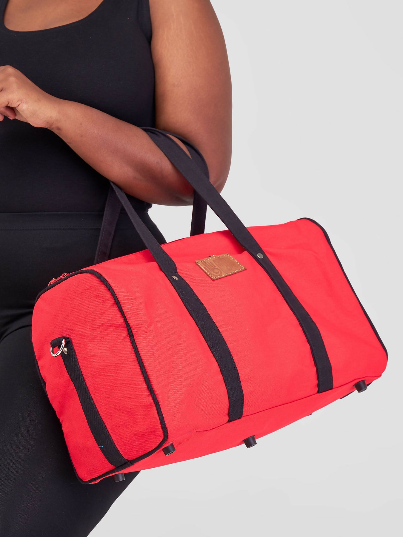 Crafts With Meaning Canvas Travel Duffle Bag Red Shopzetu