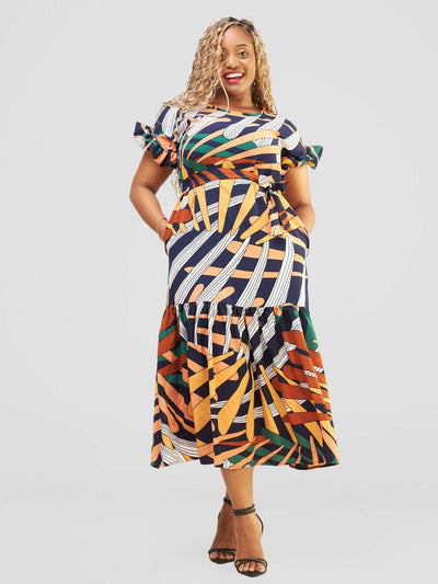 Lizola Emberly Maxi Dress - Multicoloured - Shopzetu