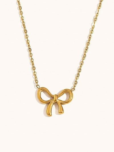 Her Essence Non Tarnish Flair Set Necklace - Gold - Shopzetu